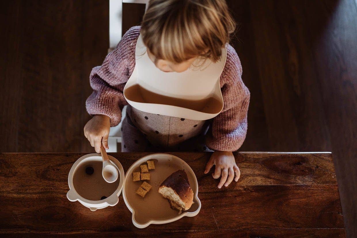 Placa de silicone Aydan com ventosa (marfim)