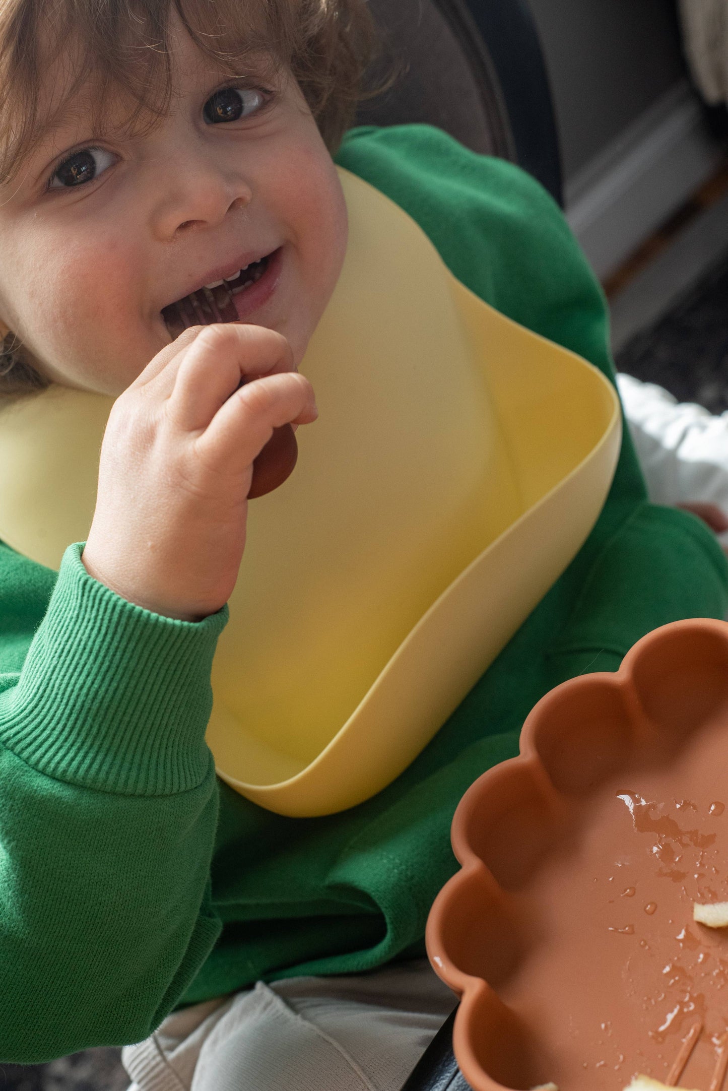 Conjunto de talheres de garfo/colher (castanha/camelo)