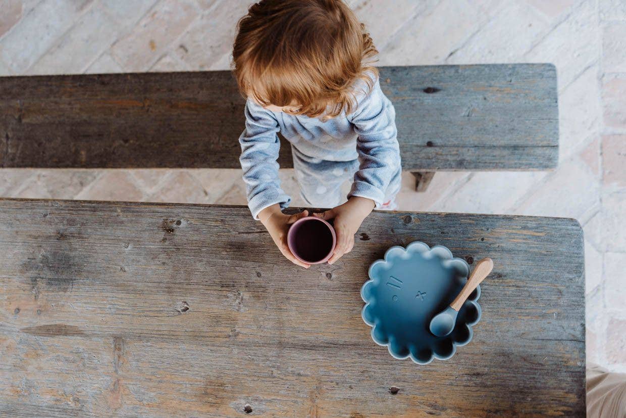 Placa de silicone Eden com ventosa (cinza pérola)