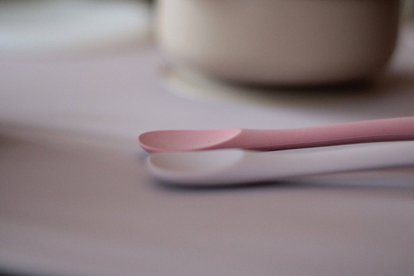 Conjunto Colher Desmame (Rosa Velha/ Taupe)