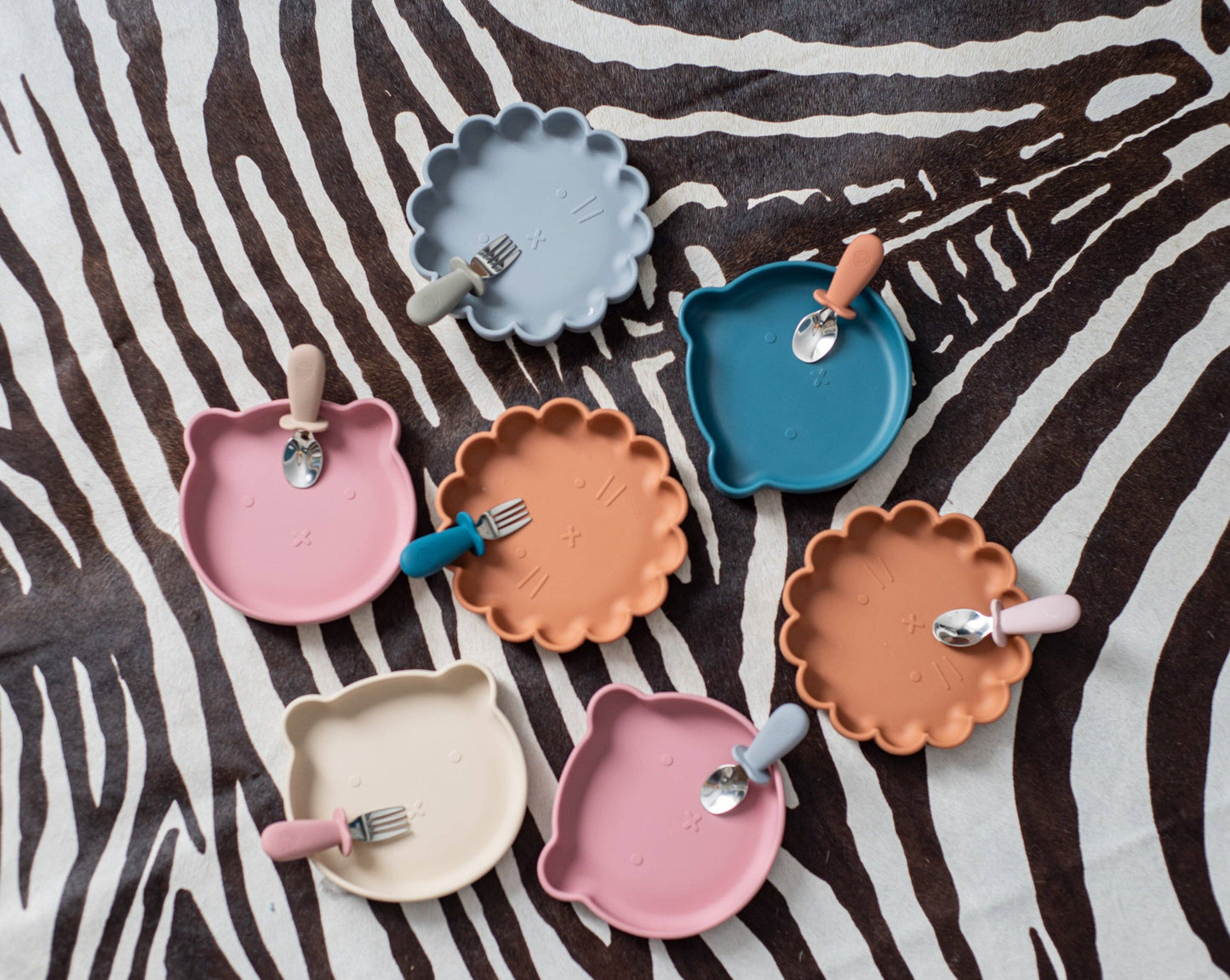 Conjunto de talheres de garfo/colher (castanha/camelo)