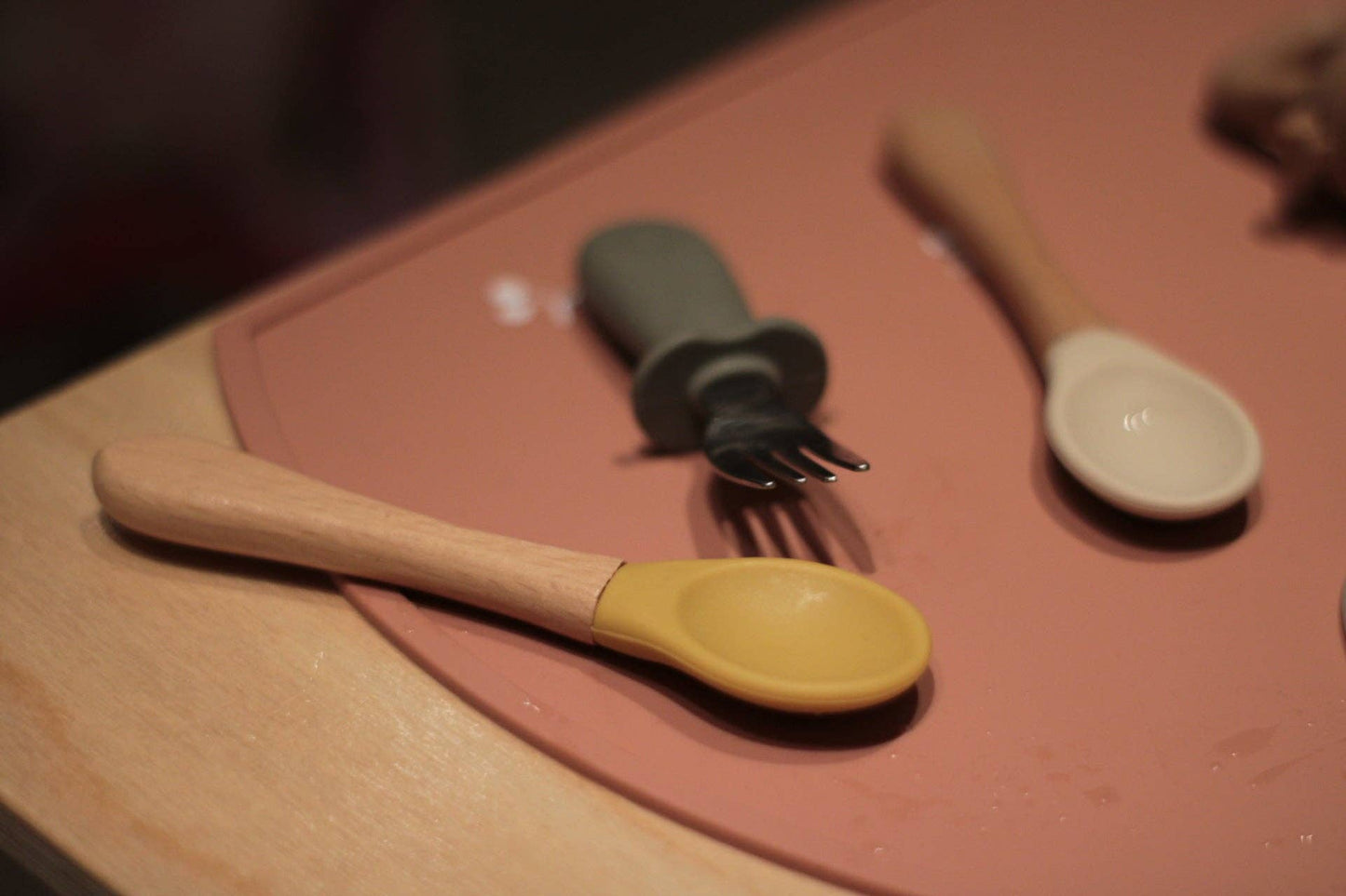 Placemat de silicone cereja - Pêssego