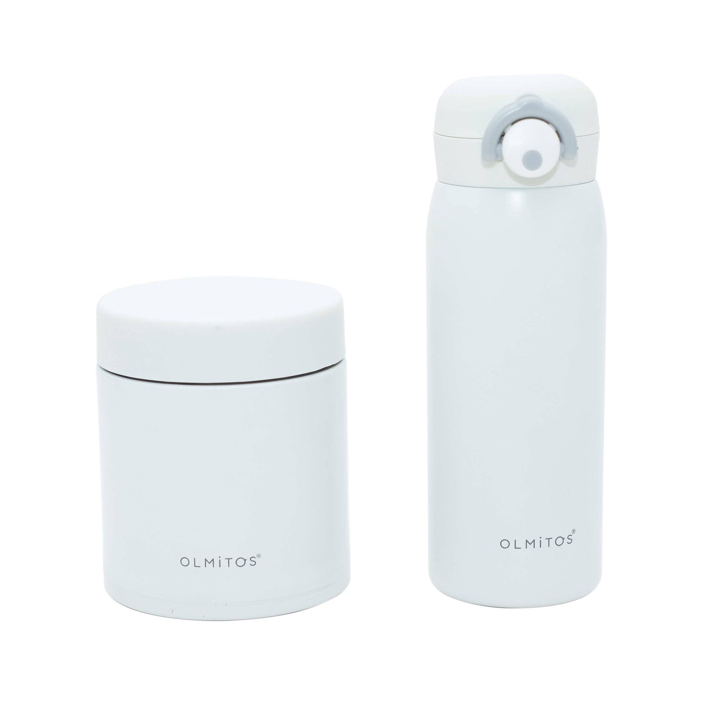 Conjunto de Garrafa Térmica e Recipiente para Alimentos (AZUL SÓLIDO)