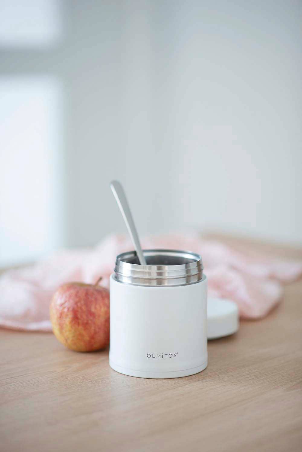 Conjunto de Garrafa Térmica e Recipiente para Alimentos (AZUL SÓLIDO)